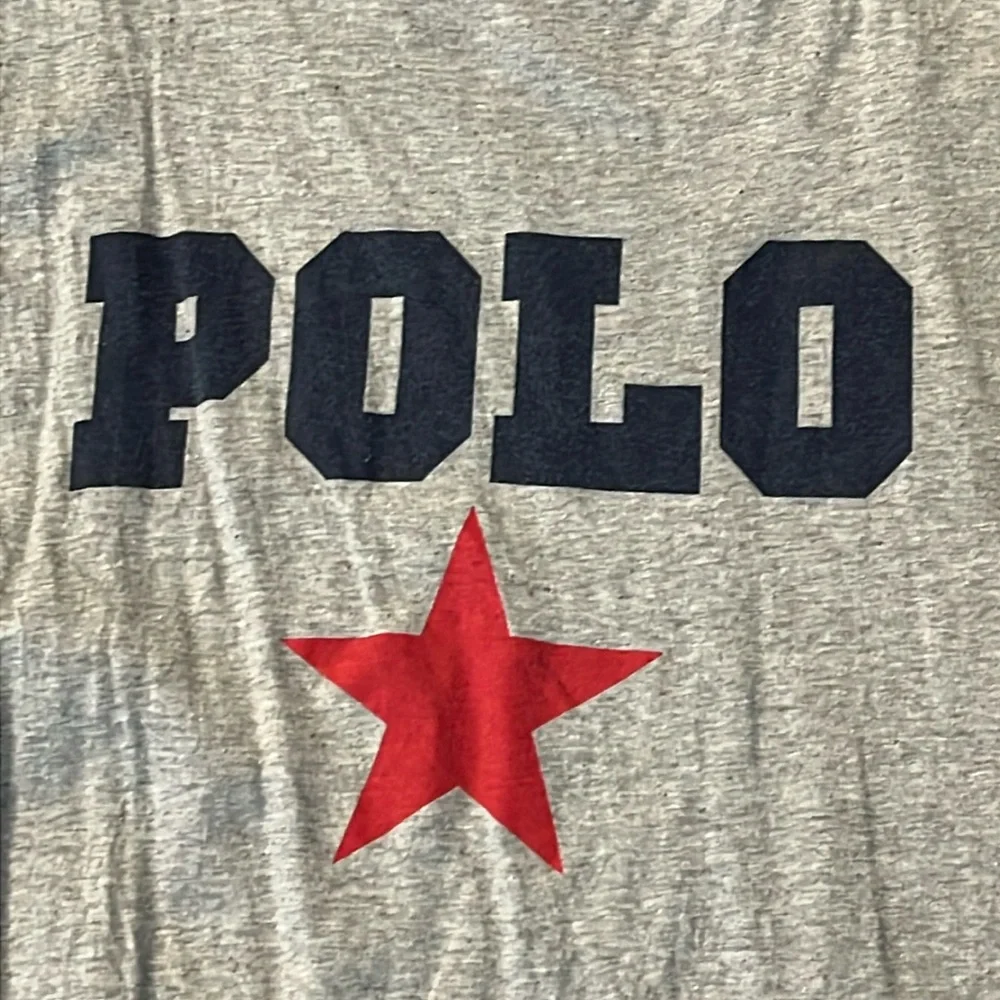 Polo Sport Ralph Lauren Ringer Star T Shirt vintage Made in USA Mens Size Large